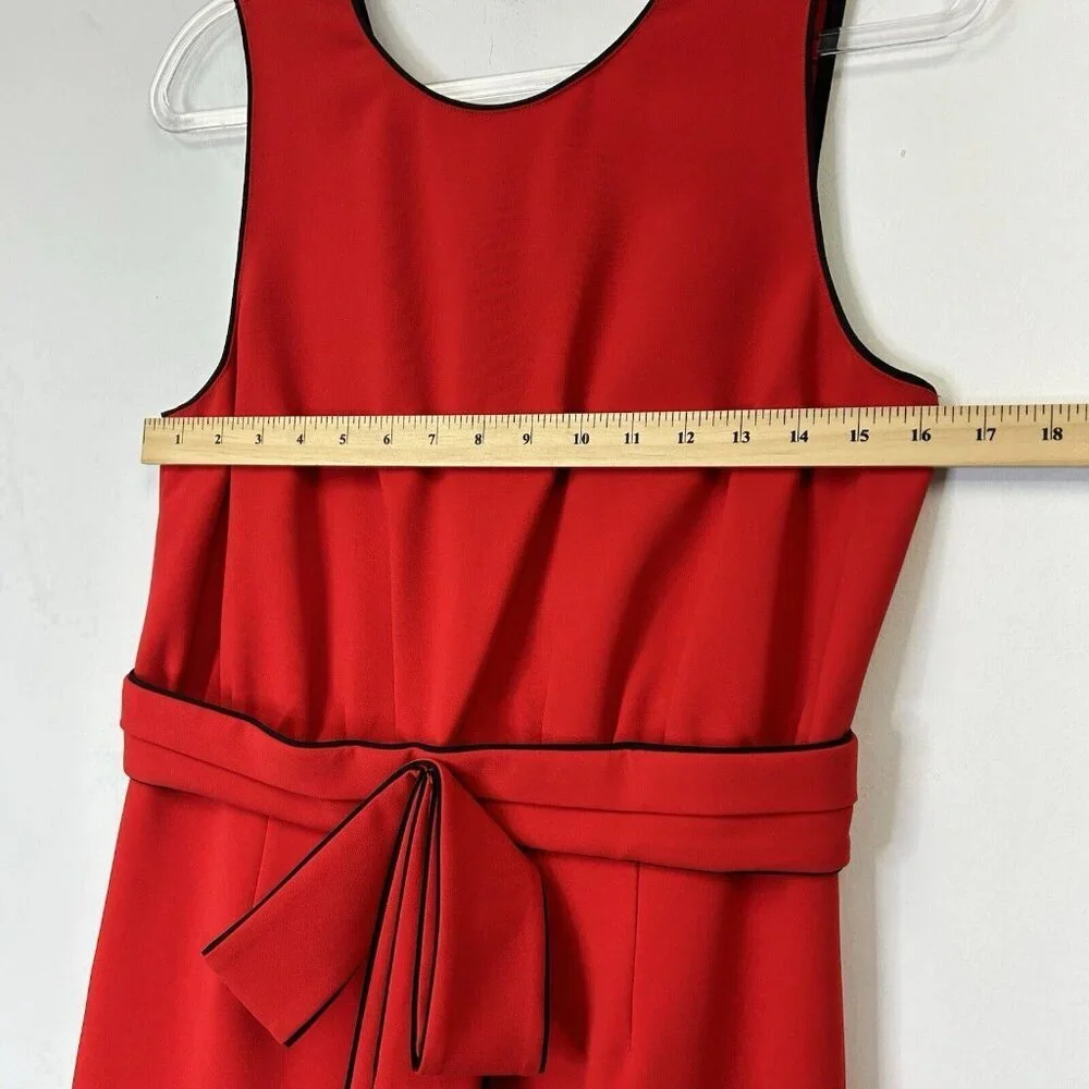 NEW Sachin‎ and Babi Merle Red Dress Womens Size 10 Sleeveless Bow